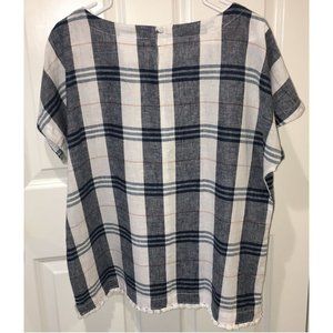 NEW! Tunic style top, in plaid